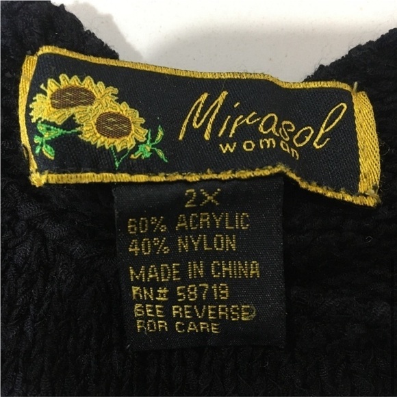 Mirasol Black knitting sweater size:XL - Picture 8 of 12